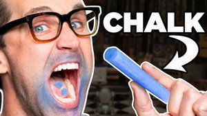 We Try Chalk Eating ASMR (Expectation vs. Reality)