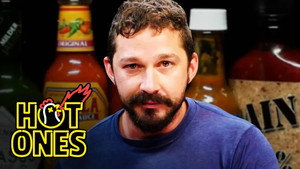 Shia LaBeouf Sheds a Tear While Eating Spicy Wings