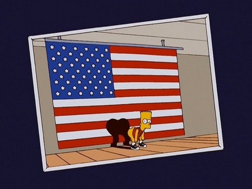The Simpsons - S15E21: Bart-Mangled Banner