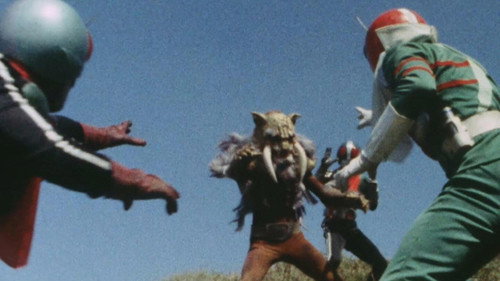 Kamen Rider - S2E34: Critical Moment! Baron Fang vs. Three Riders!!