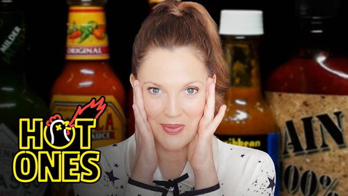 Hot Ones - S12E9: Drew Barrymore Has a Hard Time Processing While Eating Hot Wings