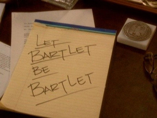 The West Wing - S1E19: Let Bartlet Be Bartlet