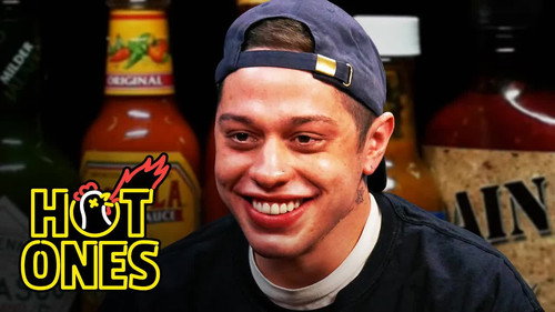 Hot Ones - S11E5: Pete Davidson Drips with Sweat While Eating Spicy Wings