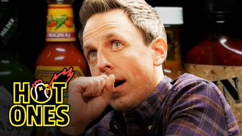 Hot Ones - S8E3: Seth Meyers Unravels While Eating Spicy Wings