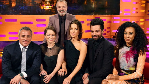 The Graham Norton Show - S19E10: Matt LeBlanc, Emilia Clarke, Kate Beckinsale, Dominic Cooper, Corinne Bailey Rae