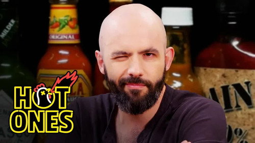 Hot Ones - S9E8: Binging with Babish Gets a Tattoo While Eating Spicy Wings