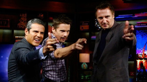 Watch What Happens Live with Andy Cohen - S8E19: Ethan Hawke & Liam Neeson