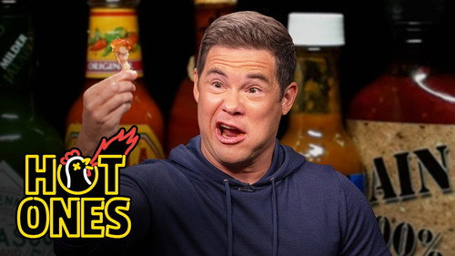Hot Ones - S28E7: Adam Devine Shocks a Live Audience While Eating Spicy Wings