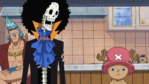 One Piece - S11E384: Brook's Great Struggle! Is the Path to Becoming a True Comrade Rigorous?