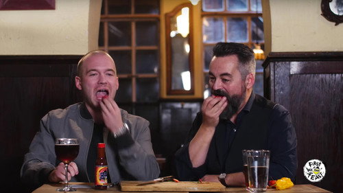 Hot Ones - S1E9: Sean Evans and Chili Klaus Eat the Carolina Reaper, the World's Hottest Chili Pepper | Hot Ones