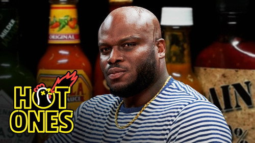 Hot Ones - S16E2: Derrick Lewis Is Not Okay While Eating Spicy Wings
