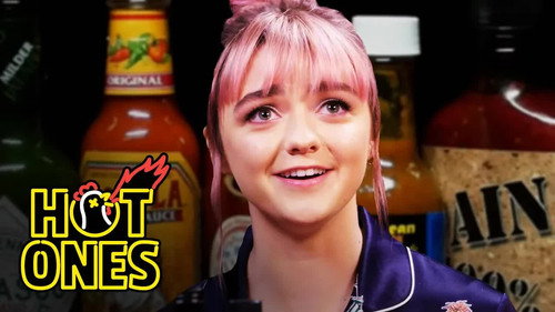Hot Ones - S10E6: Maisie Williams Shivers Uncontrollably While Eating Spicy Wings