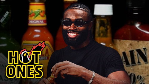 Hot Ones - S25E3: Jaylen Brown Goes Killer Whale Mode While Eating Spicy Wings