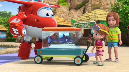 Super Wings - S5E29: There's a Shark in My Water Park!
