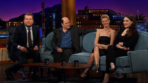 The Late Late Show with James Corden - S1E18: Kat Dennings, Beth Behrs, Jason Alexander, Estelle