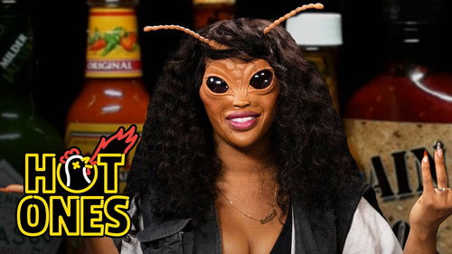 Hot Ones - S25E2: SZA Bugs Out While Eating Spicy Wings