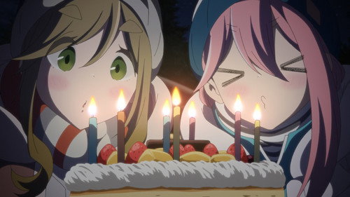 Laid-Back Camp - S2E12: Izu Camping!!! Birthdays!