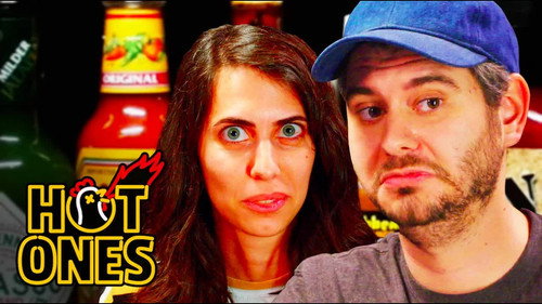 Hot Ones - S3E11: H3H3 Productions Does Couples Therapy While Eating Spicy Wings