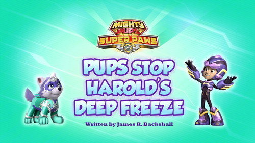 PAW Patrol - S6E18: Mighty Pups, Super Paws: Pups Stop Harold's Deep Freeze