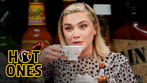 Hot Ones - S20E10: Florence Pugh Sweats from Her Eyebrows While Eating Spicy Wings