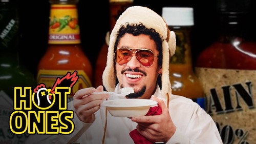 Hot Ones - S26E1: Bad Bunny Risks His Life While Eating Spicy Wings
