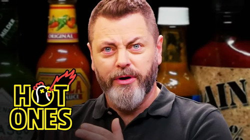 Hot Ones - S10E7: Nick Offerman Gets the Job Done While Eating Spicy Wings