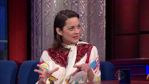 The Late Show with Stephen Colbert - S1E54: Marion Cotillard, George Saunders, Joanna Newsom