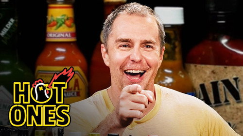 Hot Ones - S27E11: Sam Rockwell Monologues His Pain While Eating Spicy Wings