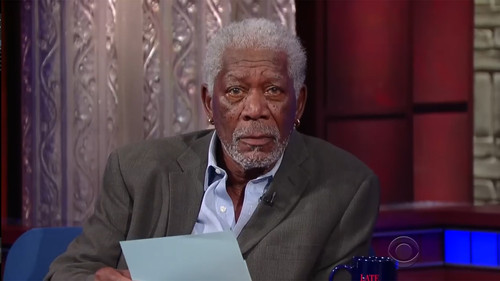 The Late Show with Stephen Colbert - S1E19: Morgan Freeman, Ruth Wilson, Sean Murray
