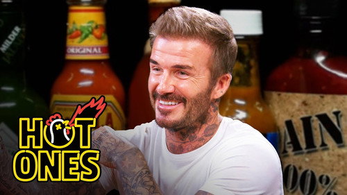 Hot Ones - S24E13: David Beckham Embraces the Moment While Eating Spicy Wings