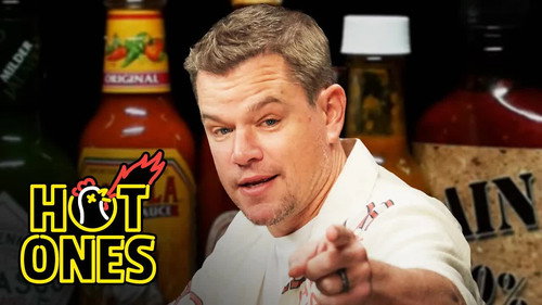 Hot Ones - S15E11: Matt Damon Sweats from His Scalp While Eating Spicy Wings