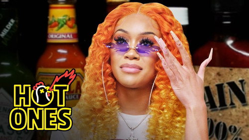 Hot Ones - S13E6: Saweetie Almost Tap Tap Taps Out While Eating Spicy Wings