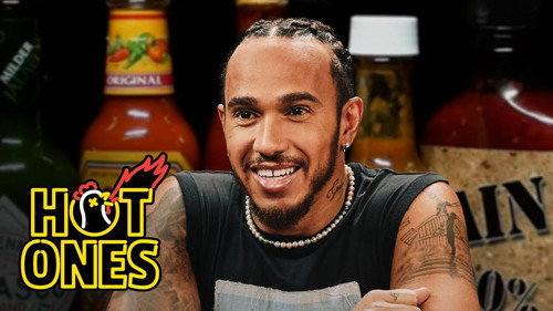 Hot Ones - S24E2: Lewis Hamilton Goes Full Send While Eating Spicy Wings