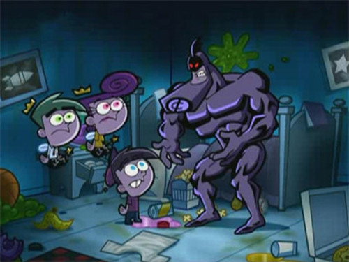 The Fairly OddParents - S3E8: The Crimson Chin Meets Mighty Mom and Dyno Dad!
