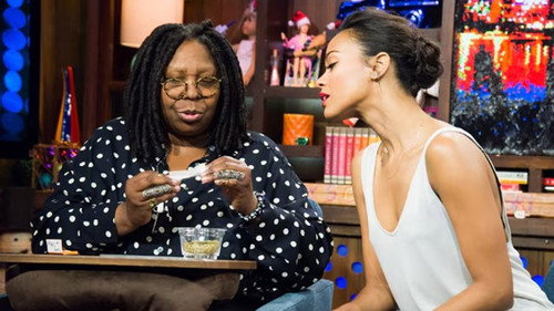 Watch What Happens Live with Andy Cohen - S10E100: Whoopi Goldberg & Zoe Saldana
