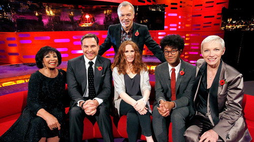 The Graham Norton Show - S16E7: Dame Shirley Bassey, David Walliams, Catherine Tate, Richard Ayoade, Annie Lennox