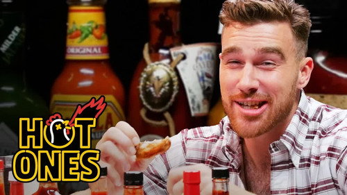 Hot Ones - S2E29: Travis Kelce Gets Woozy Eating Spicy Wings