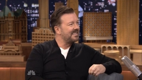 The Tonight Show Starring Jimmy Fallon - S1E66: Ricky Gervais, Ansel Elgort, Miranda Lambert