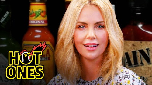Hot Ones - S5E8: Charlize Theron Takes a Rorschach Test While Eating Spicy Wings