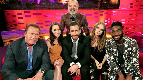 The Graham Norton Show - S17E11: Arnold Schwarzenegger, Emilia Clarke, Jake Gyllenhaal, Cara Delevingne, Tinie Tempah