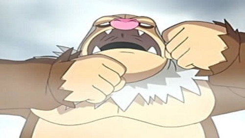 Pokémon - S9E33: Slaking Kong!