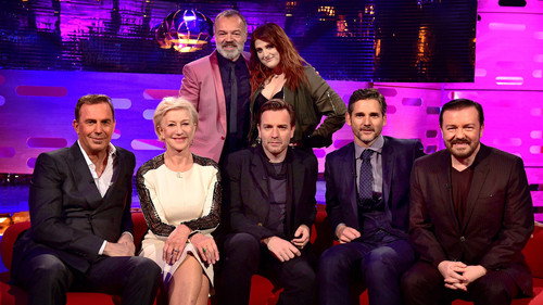The Graham Norton Show - S19E3: Dame Helen Mirren, Kevin Costner, Ewan McGregor, Ricky Gervais, Eric Bana, Meghan Trainor