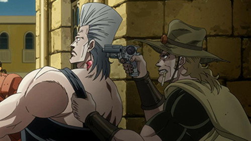 JoJo's Bizarre Adventure - S2E37: Hol Horse and Mondatta (2)
