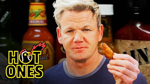 Hot Ones - S8E1: Gordon Ramsay Savagely Critiques Spicy Wings
