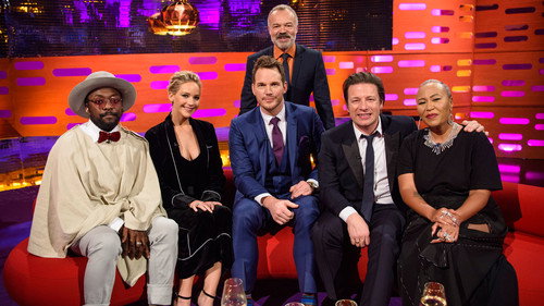 The Graham Norton Show - S20E9: Jennifer Lawrence, Chris Pratt, Jamie Oliver, Will.i.am, Emeli Sande