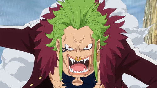 One Piece - S17E713: Barrier-Barrier! Homage God Fist Strikes!