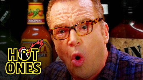 Hot Ones - S3E20: Tom Arnold Melts Down While Eating Spicy Wings