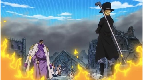 One Piece - S16E687: A Big Collision! Chief of Staff - Sabo vs. Admiral Fujitora!