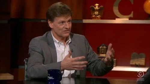 The Colbert Report - S7E18: Leslie Dach, Michael Lewis