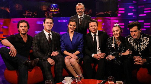 The Graham Norton Show - S24E10: Matthew McConaughey, John Cena, Jamie Oliver, Mark Ronson, Miley Cyrus